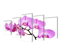 Genérico Set Decorativo de lienzos para la Pared Modelo orquídea, 200 x 100 cm,Casa y jardín,Decoración,Obras de Arte,Carteles, copias y Arte visual-241571