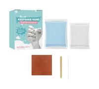 Generico Set für Handabdrücke aus Gips - Gips Pulver Fürs Erinnerungen, Set Das Anfertigen Von Handgüssen | für Hochzeit, Weihnachten, Ehefrau, Eltern, Mama, Freundin, Familie,