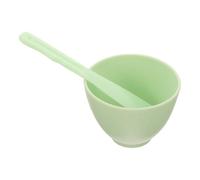 Genérico Set Grande para Mezclar Mascarillas Faciales Bol de Silicona Verde y Varilla de Mezcla para Cuidado Facial Recipiente Portátil para Esteticistas y Uso Casero Herramienta para