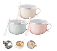 Genérico Set of 3-25 Oz Mug Meals with Lid-Its, Large Soup Mugs with Lids for Coffee, Soups & Stews, Ideal Christmas (3pcs)