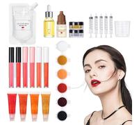 Genérico Set Para Hacer Labios, Juego Fabricación Bálsamo Labial Casero Kit De Fabricación De Bricolaje, Juego De Brillo De Labios Para Niñas, Regalo De Maquillaje Divertido Para Mujeres