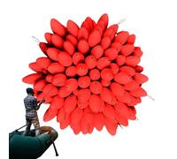 Genérico Seven-Star Fishing Float - Oval Segmented Bobber Set, High-Visibility Glowing Float Balls, 100x Space Beans, Night Fishing Equipment | for Outdoor