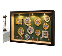 Genérico Shadow Boxes, Collectible Home Decoration Crafts Set with Lights, Miniature Museum Display Shadow Boxes for Women Men Teens Wall Shelf Living Room Bedroom Birthday Christmas Valentine