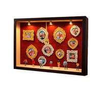 Genérico Shadow Boxes, Collectible Home Decoration Crafts Set with Lights, Miniature Museum Display Shadow Boxes for Women Men Teens Wall Shelf Living Room Bedroom Birthday Christmas Valentine