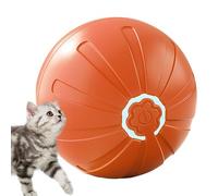 Genérico Shaking Dog Ball, Automatic Moving Toy, 2.05x2.05 Inches, Rechargeable Electric Motion, Interactive Pet Entertainment, Fun Exercise Design for Dogs, Cats, Orange and Blue
