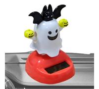 Genérico Shaking Doll Spooky Toy for Halloween Office Desk Decorations Home Interior Party Favors | Solar Dancing Figurines,Halloween Ghost Solar Dancing Bobble Shaking Head |
