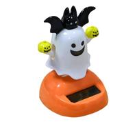 Genérico Shaking Doll Spooky Toy for Halloween Office Desk Decorations Home Interior Party Favors | Solar Dancing Figurines,Halloween Ghost Solar Dancing Bobble Shaking Head |