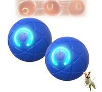 Genérico Shaky Ball Toy For Dogs, Automatic Moving Dog Toy Ball, Shaky Dog Ball with USB Rechargeable, For Small, Medium, Large Dogs (2 PCS C Blue)