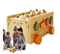 Generico Shape Sorter | Simpático juego de madera desarrollo cognitivo tira la zanahoria - Puzzle de formas | para aula, escuela, , Navidad, cumpleaños, casa familiar