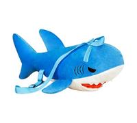 Genérico Shark Backpack, Cartoon Shark Plush Bag, 30x20cm Soft Kindergarten Shoulder Bag, Cute Stuffed Sharks Doll Bookbag for Kids, Boys, Girls, Birthday Present