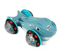 Genérico Shark Car Toy, Gear-Powered Stunt Vehicle with Lights & Sound, ABS Battery-Operated Educational Toy for Kids Ages 3-6, Interactive Speeding Cars for Boys & Girls, 24.5x10.5x15.8cm