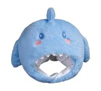 Genérico Shark Costume Hat, Soft Animal Head Cover for Halloween Carnival Role Play, Breathable Funny Dress Up Cap for Party Stage Performance Cosplay Event Costume Accessory 30x35cm