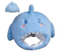 Genérico Shark Costume Hat, Soft Breathable Animal Head Cover, Fun Halloween Role Play Accessory, Perfect For Stage Dress Up Festival Party Carnival And Performance Events,11.81x13.78 In