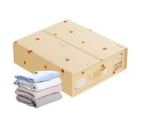 Genérico Sheet Set Organizer - 14 Inch Bed Sheets Organizers | Non Woven Fabric Storage - Foldable Sheet Set Organizer with Window Handle and Pp Board Structure for Neat Blanket Comforter