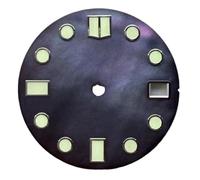 Genérico Shell Lustre C3 Esfera Luminosa Verde 28,5mm for Accesorio de Esfera Reloj con Movimiento NH35A(Schwarz)