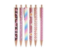 Genérico Shimmer Aesthetic Highlighter, Pretty Pen Set, 5.51 Inch Ergonomic Markers with Glitter Infusion, Non-Bleed Ink Kit, Smooth-Glide Performance with Slim Build, School Accessory for Journaling