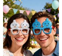 Genérico Shiny Easter Glasses, Bunny Ears Frames, Party Accessory with Fun Design, Costume Eyewear, Holiday Decoration with Vibrant Style, Celebration Props for Women Kids Festival Event