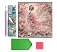 Genérico Shiny Gem Art, Brush Painting Kit, 11.81x11.81 Inches Jewel Craft with Sparkling, Colorful Pieces, DIY Craft Set with Creative Design, Art Kit for Kids Adults Bedroom and Living Room