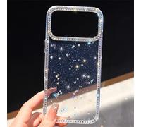Genérico Shiny Little Stars Glitter Diamond Clear Phone Case for iPhone, Bling Diamond Star Clear Glitter Sparkle Anti-Drop Full Protection, for iPhone17/16/15 Pro MAX (Little Stars,16)