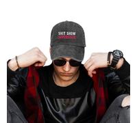 Genérico Shit Show Supervisor Hat -Distressed BaseballHat Women, Baseball Cap with Shit Show Supervisor Printed, Adjustable Baseball Cap For Men, Women
