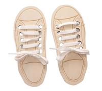 Genérico Shoe lacingToy - Wooden Threading Game, Kids Learning Toy, Fine Motor Trainer, Educational lacingBoard with Skill Development Design | lacingPractice Toy For Children Learning Activity Use