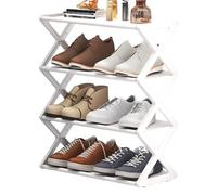 Genérico Shoe Rack For Closet | Space-Saving Multi-Tier Shoe Standing Shelf For Slippers - Clothing & Wardrobe Storage Shoes Rack For Home Organization, Shoes Stand For Front Door, Bathroom, Entryway
