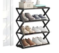 Genérico Shoe Rack For Closet | Space-Saving Multi-Tier Shoe Standing Shelf For Slippers - Clothing & Wardrobe Storage Shoes Rack For Home Organization, Shoes Stand For Front Door, Bathroom, Entryway