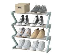 Genérico Shoe Rack for Closet, Z Shape Multi-Level Shoe and Boot Organizer, Space-Saving Storage Shelf for Shoes, Boots, Slippers, Indoor or Outdoor Use, Closet Floor Storage Rack for Home, Bedroom