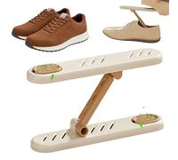 Genérico Shoe Rack Organizer - Expandable 2 Tier Storage for Closet Entryway | Resin Frame with Adjustable Length Bars, Space Saving Holder Aromatherapy Box, Footwear Stand for Bedroom Dorm Door