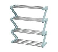 Genérico Shoe Rack Organizer - Z Shelf Organizer, Multi-Level Footwear Rack with Sturdy Design, Metal Shoes Shelf, Space-Saving Footwear Storage, Entryway Racks for Closet Floor Bedroom Outdoor Use