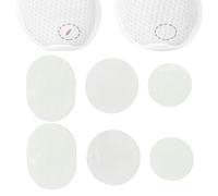 Genérico Shoe Repair Patch, Sneaker Insert Pad, Heel Protector Kit, Non-Slip Polyester Material, Multi-Size for Shoe Maintenance, 1.97x1.57 to 1.18 Inches, Black, White, 6 Pieces