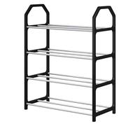 Genérico Shoe Storage Rack - 19.69x16.54x7.09in Stainless Steel 4 Tier Shelf, Entryway Organizer Stand, Space Saving Shoe Holder, Storage Rack | Multi Layer She For Bedroom Closet Entryway