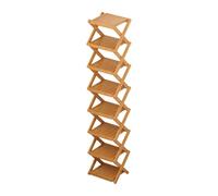 Genérico Shoe Storage Rack - 61inch Foldable Shoe Organizer | Wood Material Rack - Vertical Organizer Shelf with Sturdy Frame and Compact Design, Ideal for Entryway Apartment Garage Corner Shoes