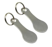 Genérico Shopping Cart Key - Aluminum Alloy Trolley Token Keychain Unlock