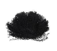Genérico Short Afro Curly Wig para Mujer Peluca Sintética de Resistente al Diseño Chic de Rizos Pequeños Ligera y Cómoda para Fiesta Cosplay y Diario Color Negro