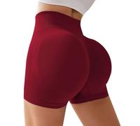 Genérico Short Deportivo Mujer Gym Running Leggins Cortos Deporte Cintura Alta Antirozaduras Elasticos Mallas Corto Push Up Deportivos Control De Barriga Talla Grande Pantalon Shorts Training Fitness
