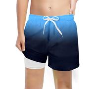 Genérico Shorts de Playa Bañador de Niños, Bañador Niño Playa Ropa de Baño de Secado Rápido Casual Ligero Bañadores Short de Natación con Forro de Mesh para Niños y Adolescente 3-14 años