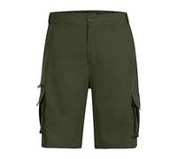 Genérico Shorts Hombre Transpirable y de Secado rápido Antiarrugas y fácil de cuidar Ajuste Holgado y cómodo para Actividades al Aire Libre（Verde；XL）