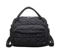 Genérico Shoulder Bag - Lightweight Nylon & Cotton Handbag | Multi Pocket Crossbôdy Bag | For Work Travel And Shopping, Soft Water-resistant Shoulder Backpack For Women,1-Pack