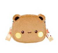 Generico Shoulder Bag - Plush, 7.87x6.1x1.57in Messenger Bag Cute Bear Design | Soft Lightweight Carry Bags Easy Open Closure, Bear Shoulder Bags For Daily Use, School, Work, Travel, Casual Outings
