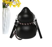 Genérico Shoulder Bag - PU Leather Calabash Sling Handbag, Vintage Carry Purse, Retro Style crossbodyy Storage Accessory | Curved Silhouette for School Gym Travel Work Office Commuting Daily