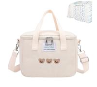 Genérico Shoulder Diaper Bag | Multifunctional Convenient Travel Diapers Tote Nappy Bags -Functional Diaper Bags Tote With Insulation Layer Compartment, Large Capacity Storage Bag Shower Items