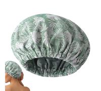 Genérico Shower Cap Women,Reusable Waterproof Double Layer Hair Cover,Women Shower Cap | for Bath Swim Travel Home SPA Beach Pool Adult Washing