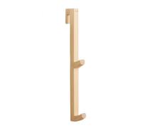 Genérico Shower Door Hook - 11 Inch No Drill Towel Holder | Wood Robe Hanger - Rustproof Space Saving Organizer for Towels Robes Bags Bathroom Kitchen Dorm and Hotel Frameless Glass Doors Under