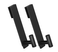 Genérico Shower Door Towel Hook 2 Pieces Bathroom Robes Strage Holder | Fit 3/8-inch (10 mm) Glass Over The Shower Door Hoos for Wreath, Clothes, Garland, Dorm, Kitchen, College, RV