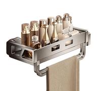 Genérico Shower Organizer Shelf, Shower Storage Rack, 13.78x6.69x3.15 Inches Suction Cup No Drilling, Wall-Mounted Restroom Ledge, Bathroom Holder for Shampoo, Facial Cleanser, Cozy Area