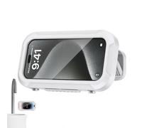 Generico Shower phone holder waterproof, 360 degree rotatable bathroom phone case, wall mounted no punch retractable phone holder, touchscreen phone holder for bathroom mirror bathtub kitchen