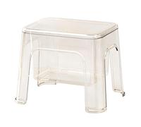 Genérico Shower Stool,Clear Bathroom Chair with Storage Space - Shower Bench - For Bathroom Kitchen Bedside Corner Storage Home