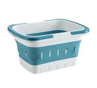 Genérico Shower Storage, Foldable Bathroom for Toilet, Portable Handle Solution with Space Saving Design, Organizer Basket for Gym, Dorm, College, Apartment, Rv and Camping, 11.02x7.87x5.91 Inches