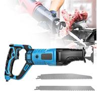 Genérico Sierra Eléctrica para Huesos, Carnicero Profesional, Velocidad Ajustable, 1100 Vatios De Potencia, Multiusos para Cortar Carne De Metal (Blue 1100W)